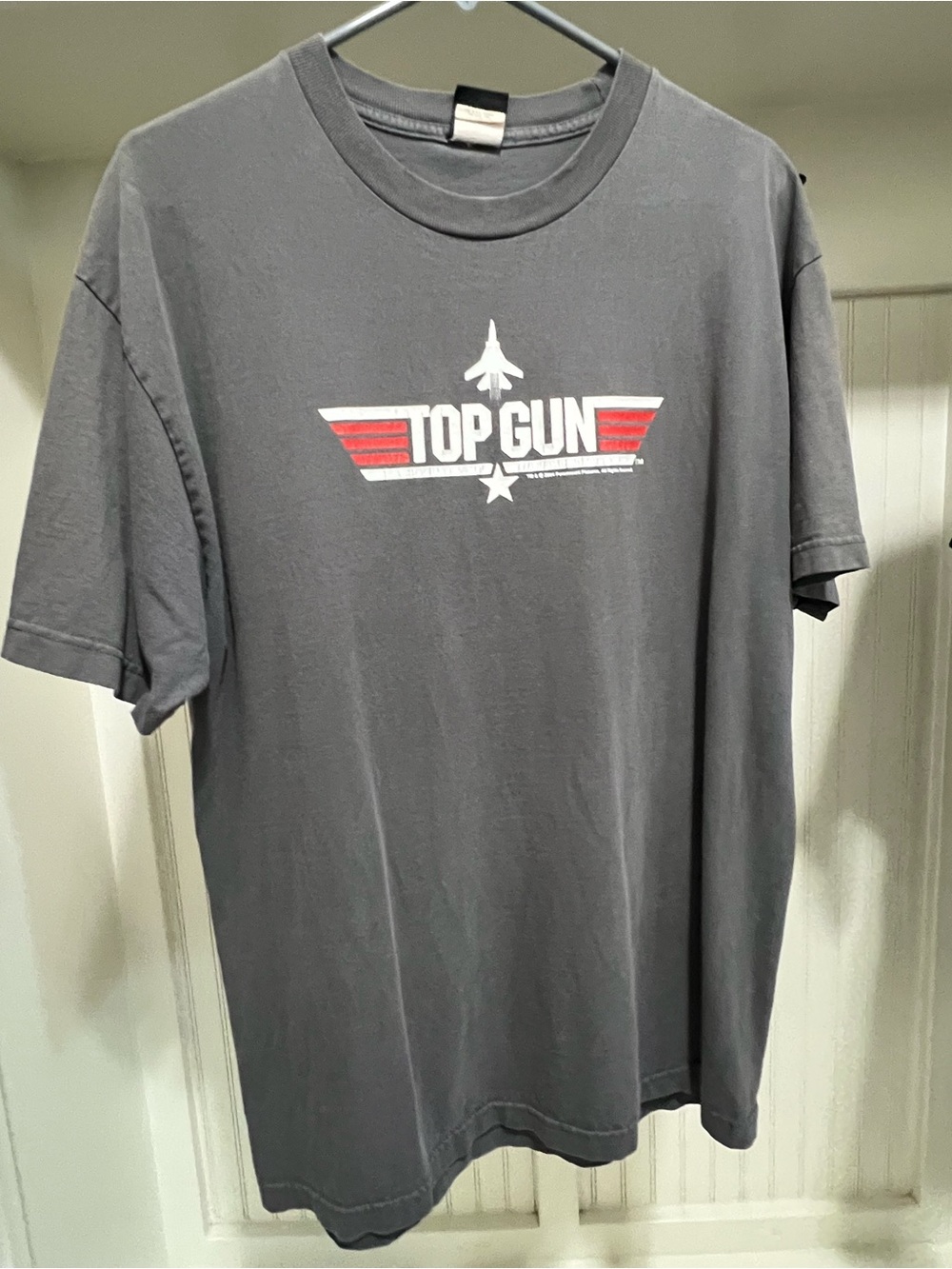 Top Gun Vintage T shirt - Charcoal Gray Crewneck